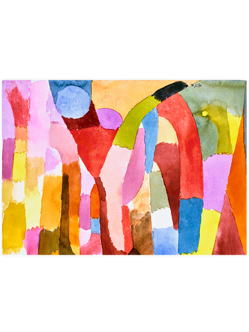 Klee Movement of Vaulted Chambers - Art Print