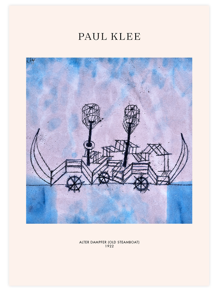 Klee Alter Dampfer - Art Print Ürün ana görseli