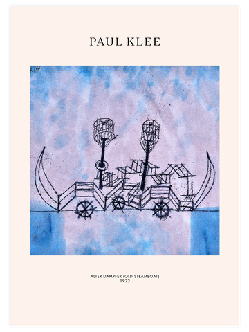 Klee Alter Dampfer - Art Print