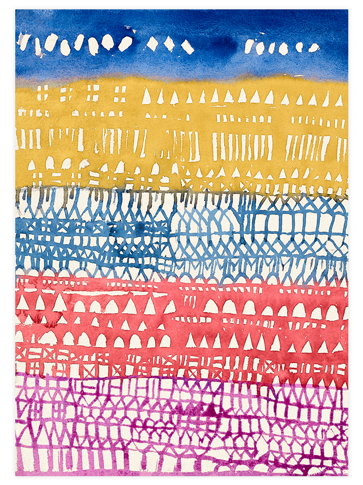 Klee Eski Şehir Genel Bakış - Art Print