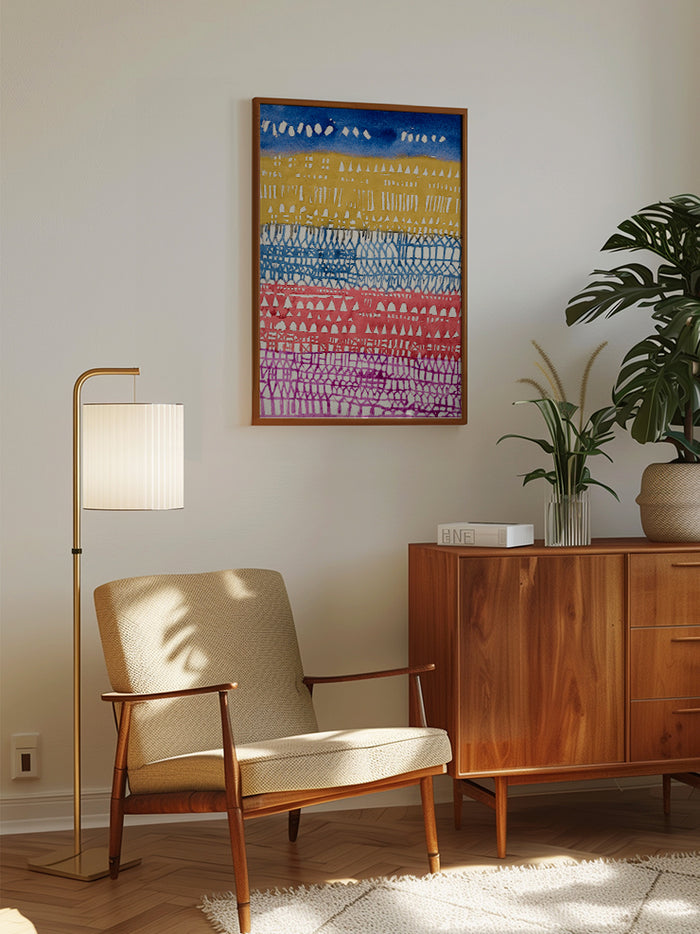 Klee Eski Şehir Genel Bakış - Art Print  Poster