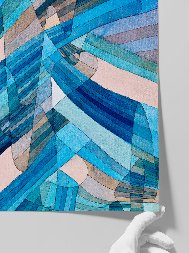 Klee Polyphonic Currents - Art Print