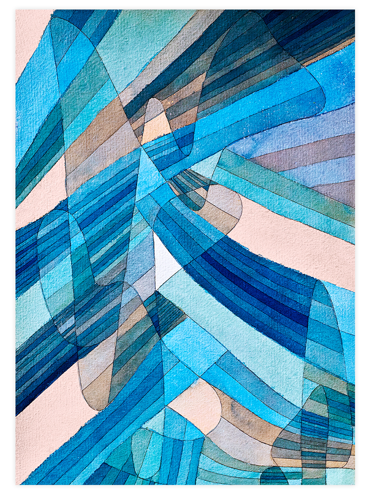 Klee Polyphonic Currents - Art Print