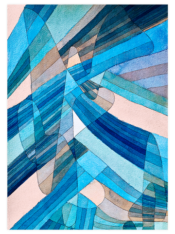 Klee Polyphonic Currents - Art Print