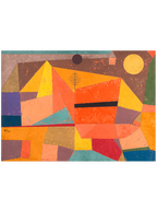 Klee Joyful Mountain Landscape - Art Print
