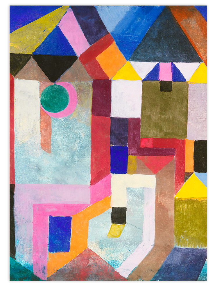 Paul Klee Colorful Architecture - Art Print Ürün ana görseli