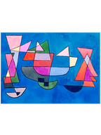 Paul Klee Sailing Boats - Art Print