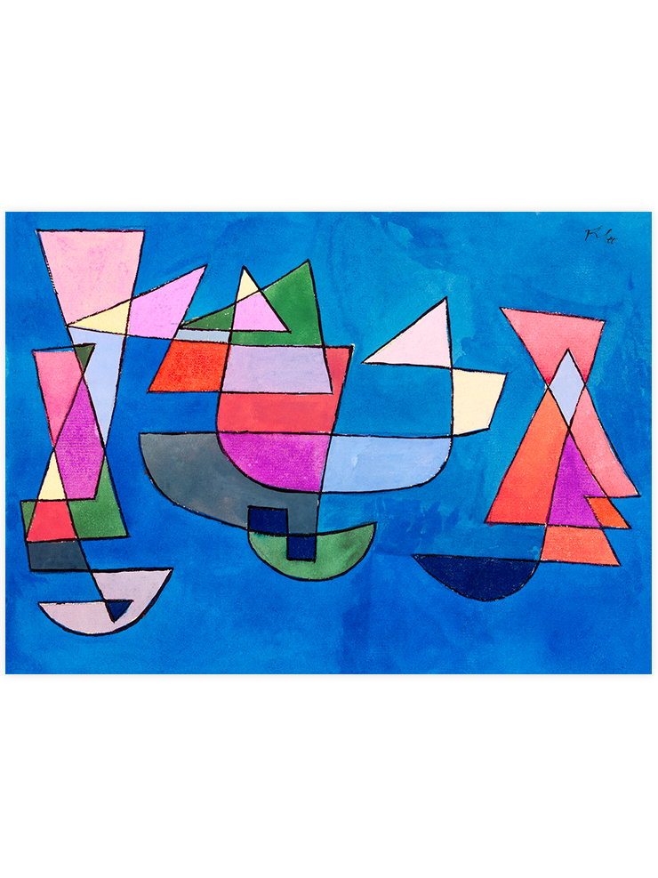 Paul Klee Sailing Boats - Art Print