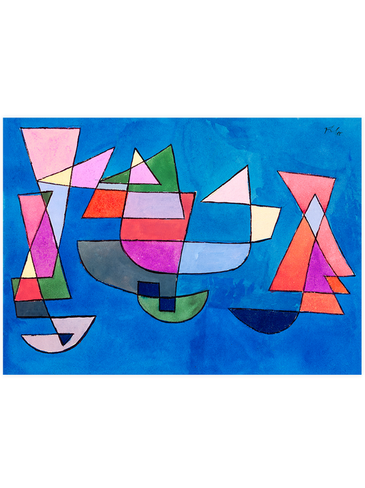 Paul Klee Sailing Boats - Art Print