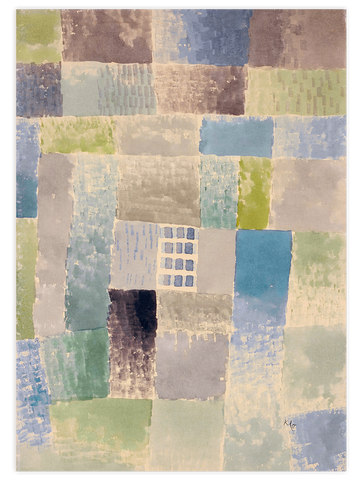 Klee First House of a Settlement - Art Print