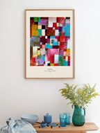 Klee Redgreen and Violet-Yellow Rhythms - Art Print