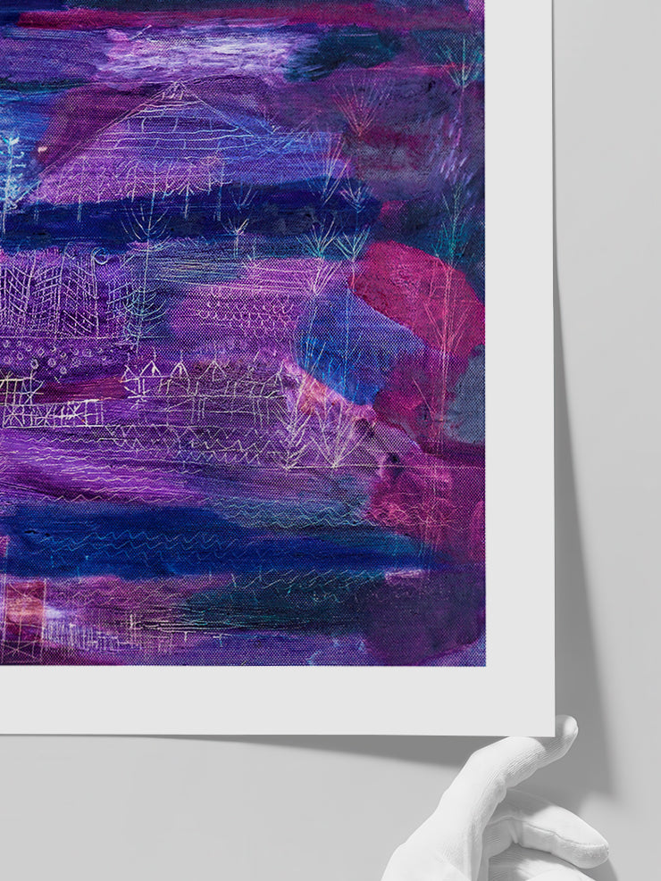 Klee  River Engineering Landscape - Art Print  Poster