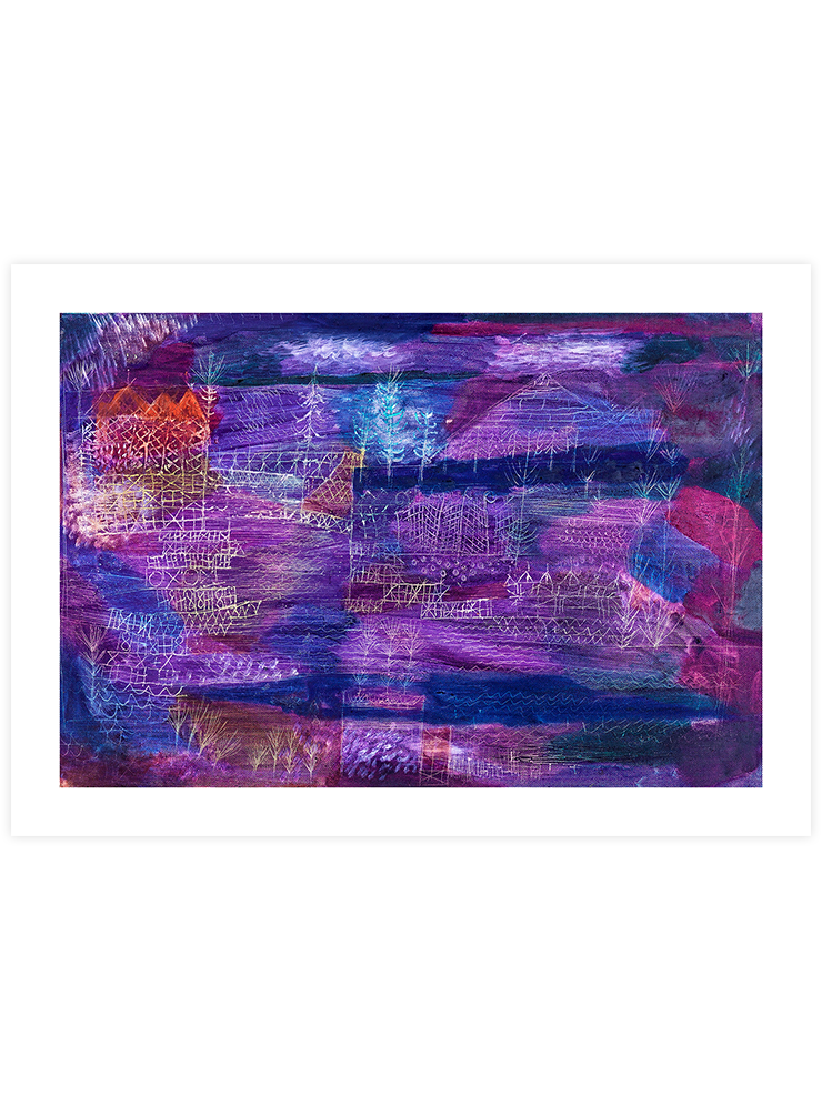 Klee  River Engineering Landscape - Art Print Ürün ana görseli