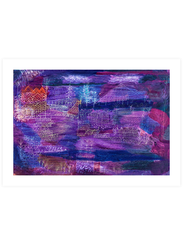 Klee  River Engineering Landscape - Art Print