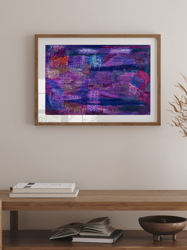 Klee  River Engineering Landscape - Art Print Ürün ikincil görseli