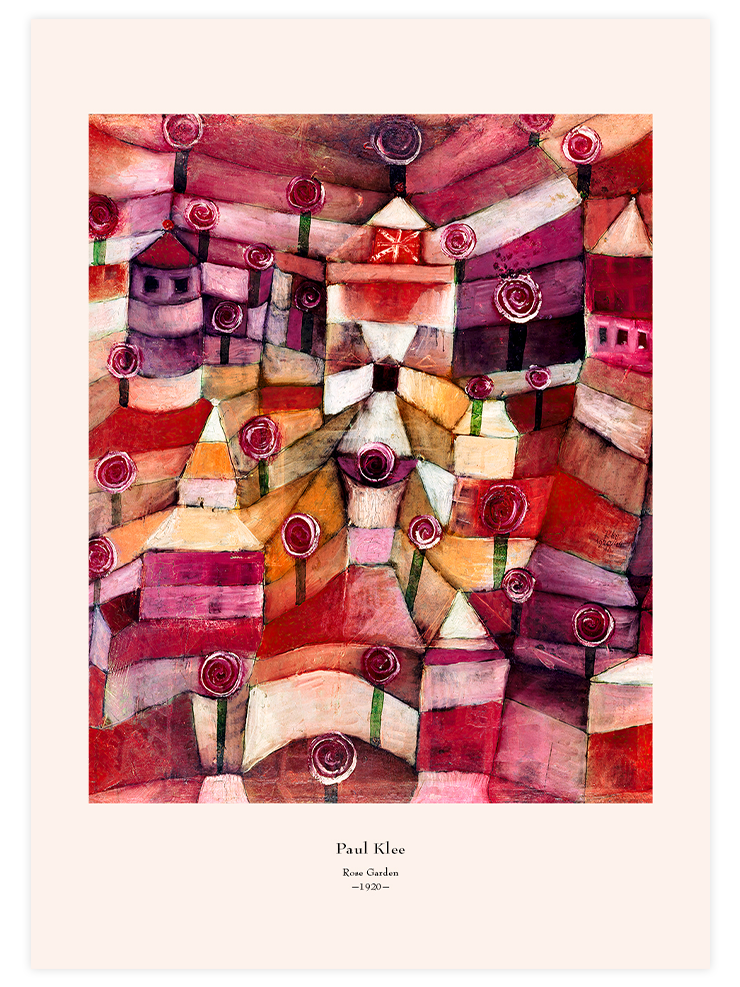 Klee Rose Garden - Art Print