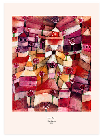 Klee Rose Garden - Art Print