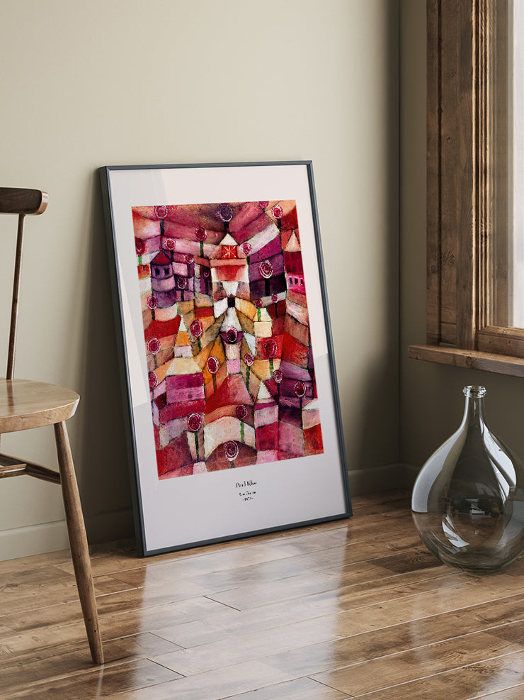 Klee Rose Garden - Art Print  Poster