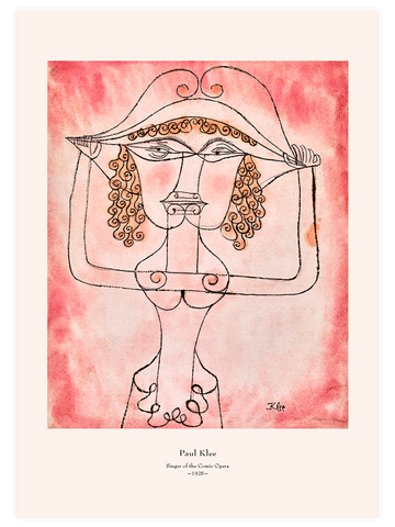 Klee Singer of the Comic Opera - Art Print