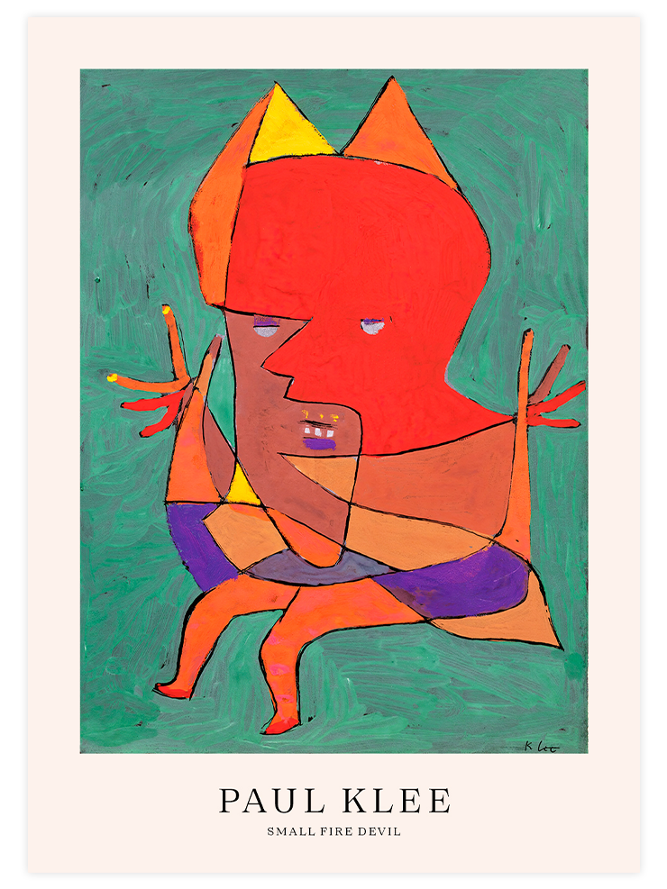 Klee Small Fire Devil - Art Print