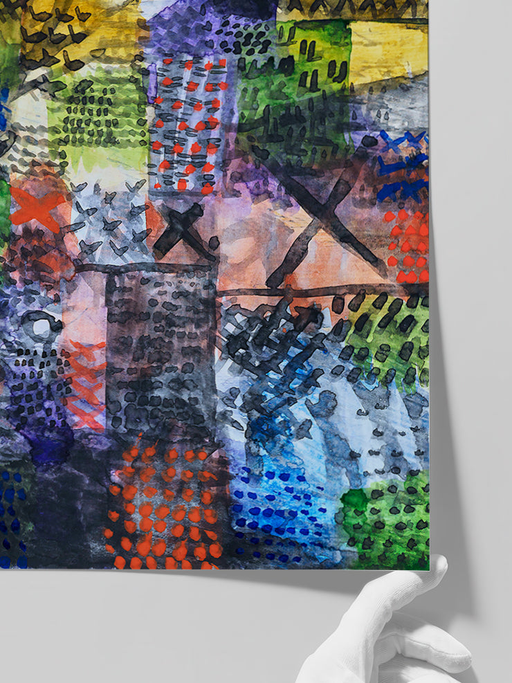 Klee Stickerei - Art Print  Poster