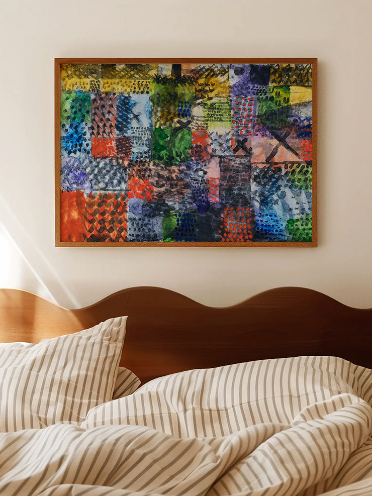 Klee Stickerei - Art Print