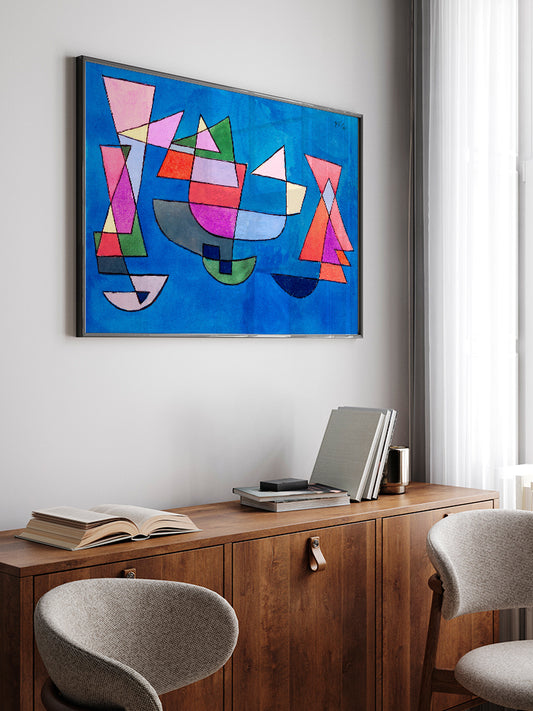 Paul Klee Sailing Boats - Art Print