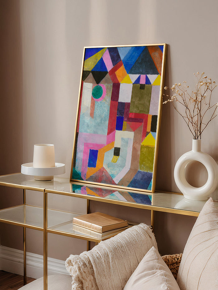 Paul Klee Colorful Architecture - Art Print  Poster