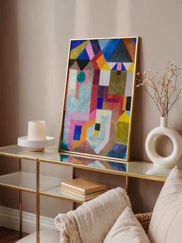 Paul Klee Colorful Architecture - Art Print