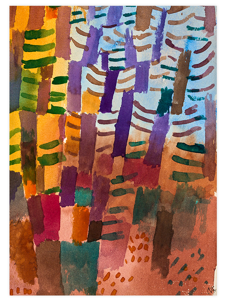 Klee Pine Forest - Art Print