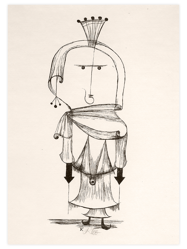 Witch with a Comb - Art Print