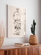 Witch with a Comb - Art Print