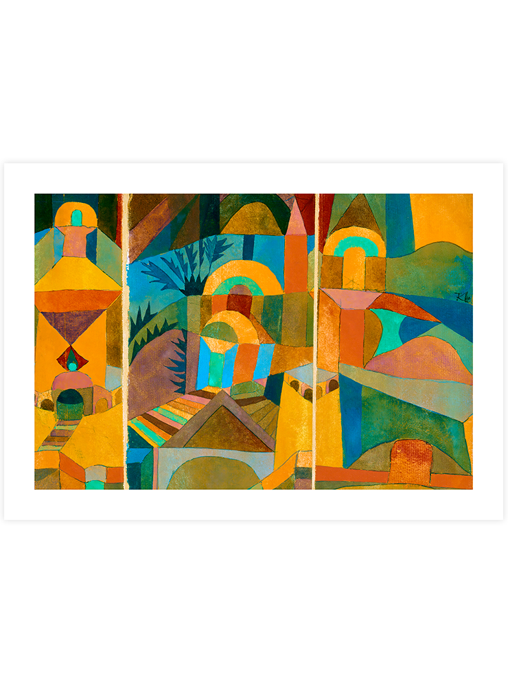 Klee Temple Gardens - Art Print Ürün ana görseli