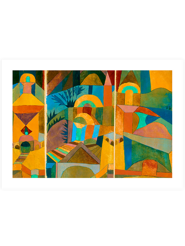 Klee Temple Gardens - Art Print