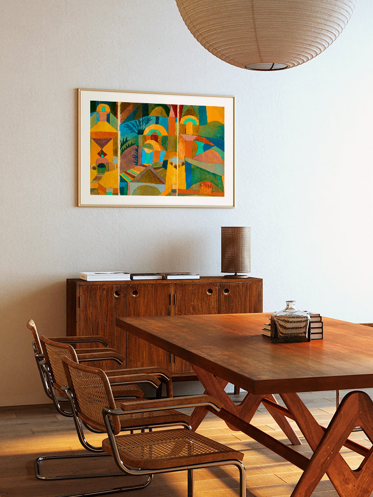 Klee Temple Gardens - Art Print Ürün ikincil görseli