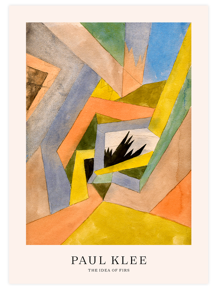 Klee The Idea of Firs - Art Print