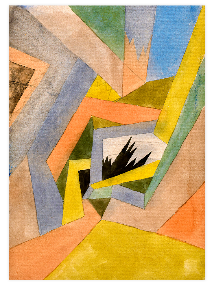 Klee Die Idee der Tannen - Art Print