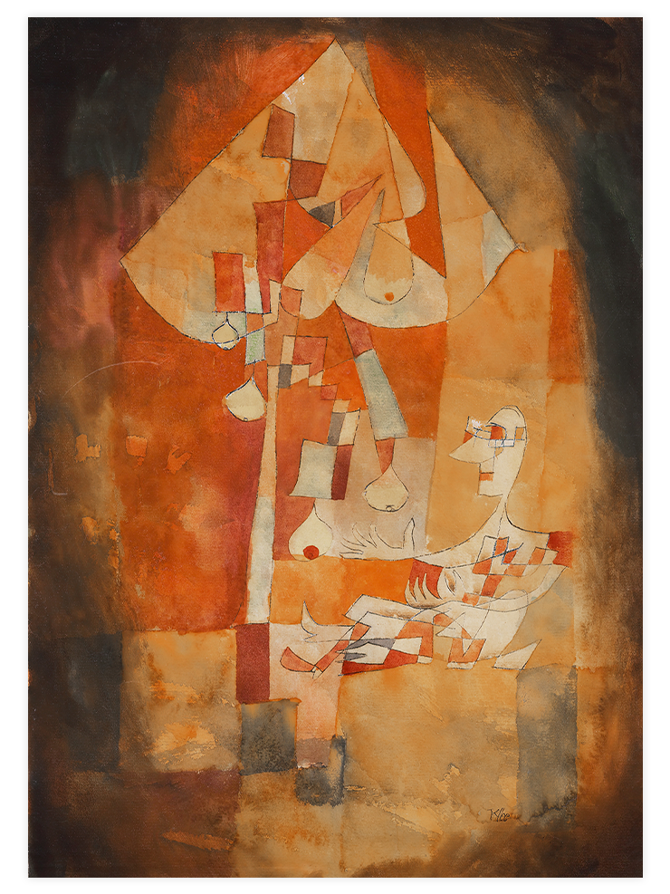 Klee Armut Ağacının Altındaki Adam - Art Print