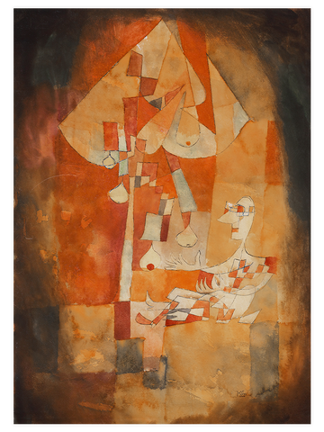 Klee Armut Ağacının Altındaki Adam - Art Print