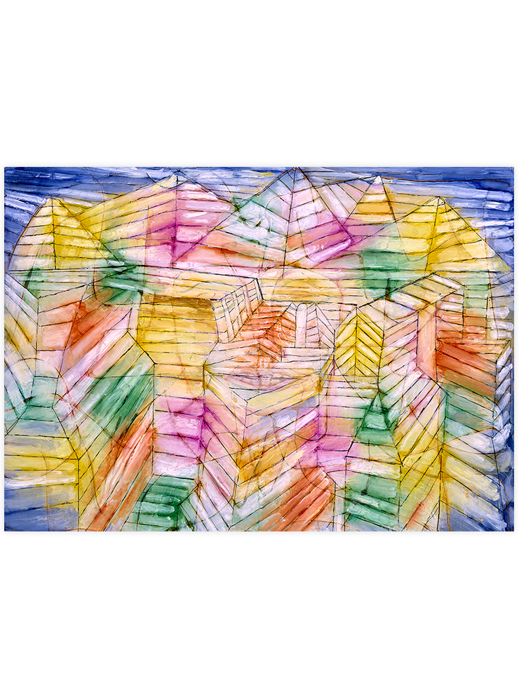 Klee Theater Mountain Construction - Art Print