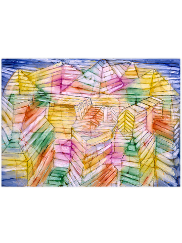 Klee Theater Mountain Construction - Art Print