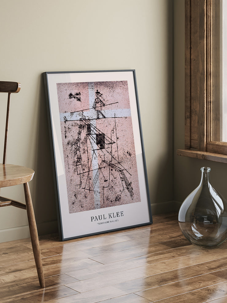 Klee Tightrope Walker - Art Print  Poster