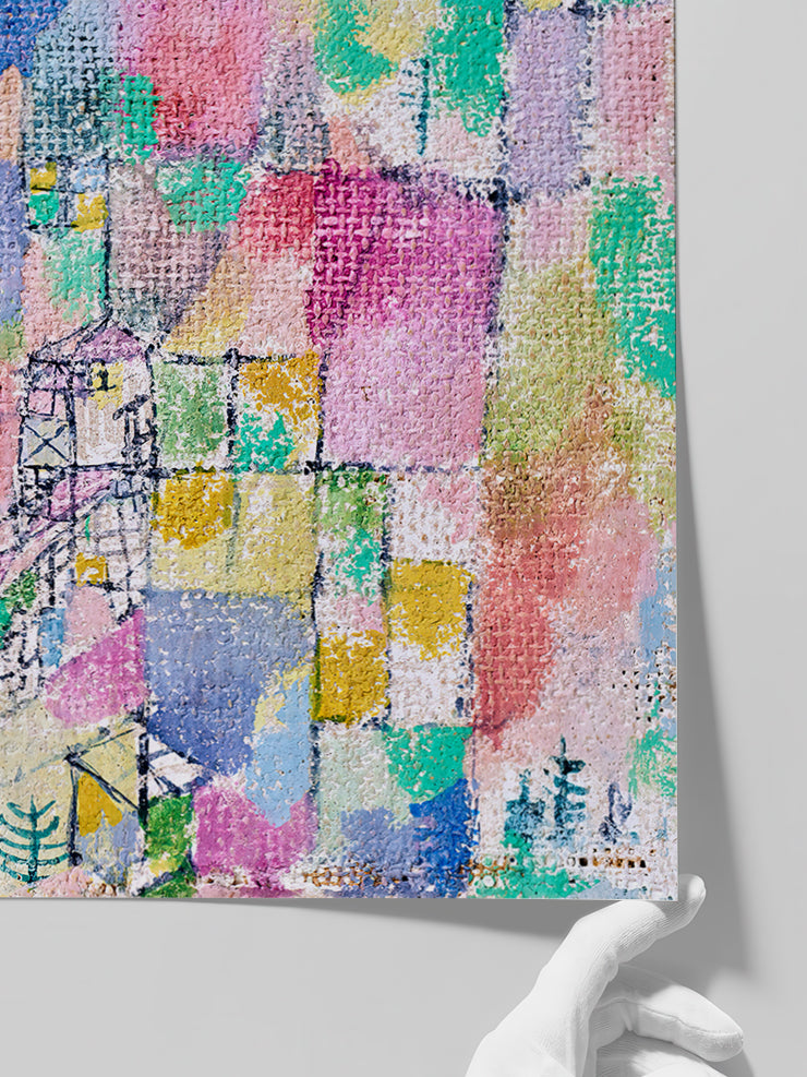 Klee Two Little Pleasure Castles - Art Print