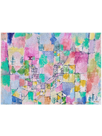 Klee Two Little Pleasure Castles - Art Print