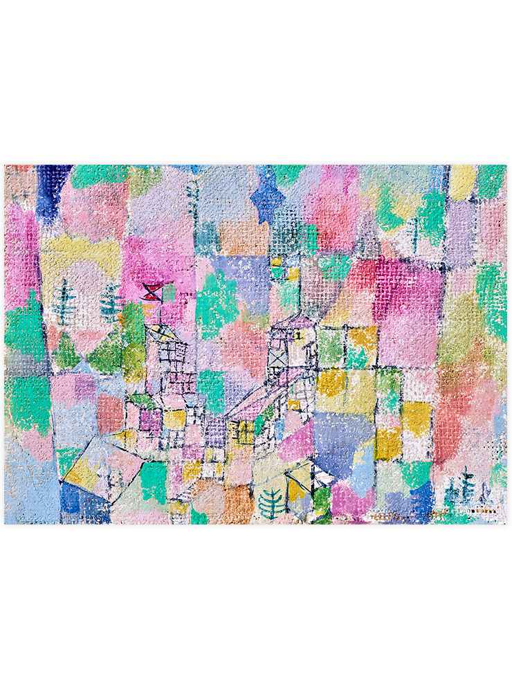 Klee Two Little Pleasure Castles - Art Print