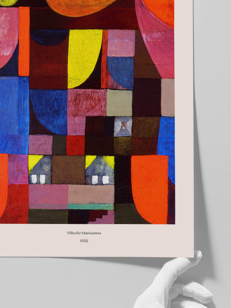 Klee Villas for Marionettes - Art Print  Poster