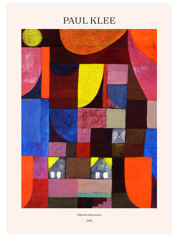 Klee Villas for Marionettes - Art Print Ürün ana görseli