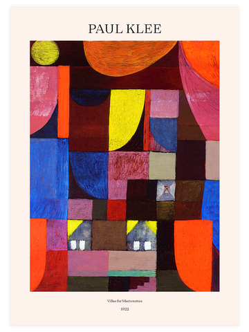 Klee Villas for Marionettes - Art Print