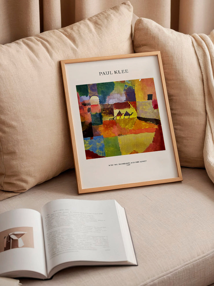 Klee With two Dromedaries and one Donkey - Art Print  Poster