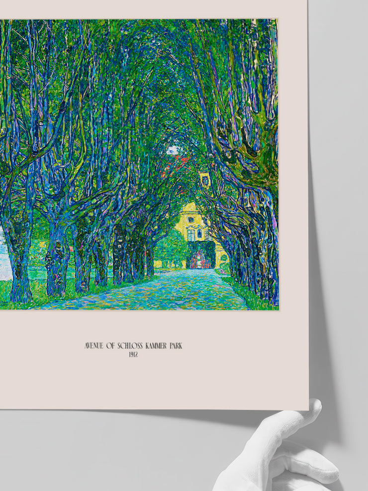 Klimt Avenue of Schloss Kammer Park - Art Print  Poster